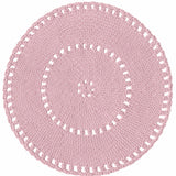 Crochet BOHO Rug |  POWDER PINK