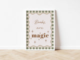 Books are magic - Checkerboard Edition - Print