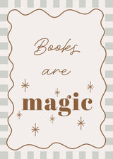 Books are magic - Checkerboard Edition - Print
