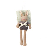 Organic Baby Comforter, Rattle & Doll Set in Taupe + Gift Box