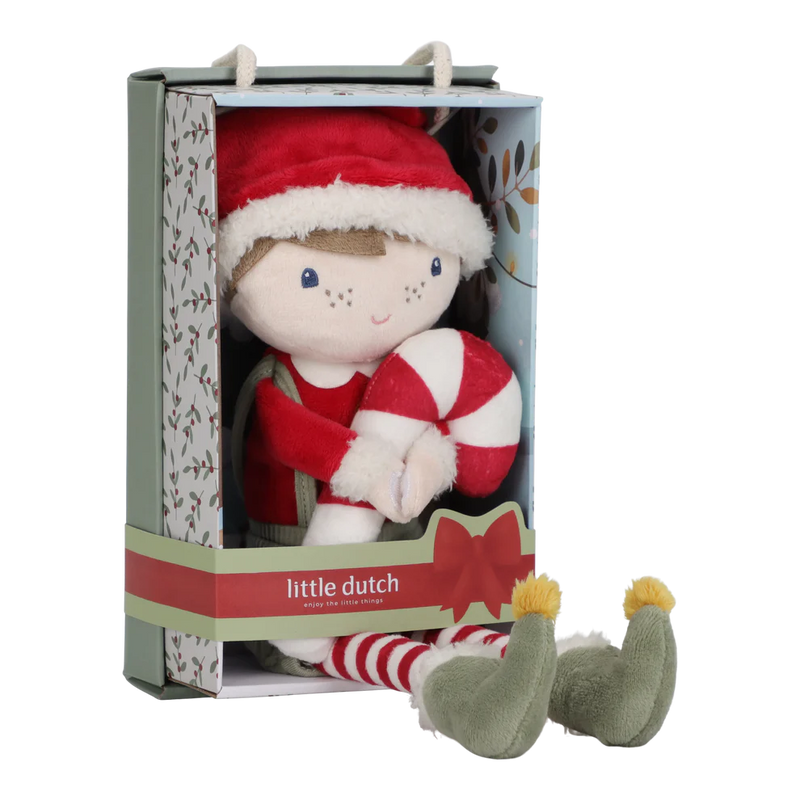Little Dutch - Christmas Doll - Jim 35cm GRS in box