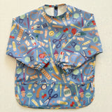 Long Sleeved Baby Bib - Crafty Print