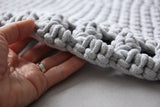 Crochet BOHO Rug | LIGHT GREY
