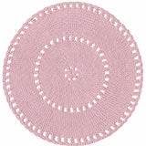Crochet BOHO Rug |  POWDER PINK