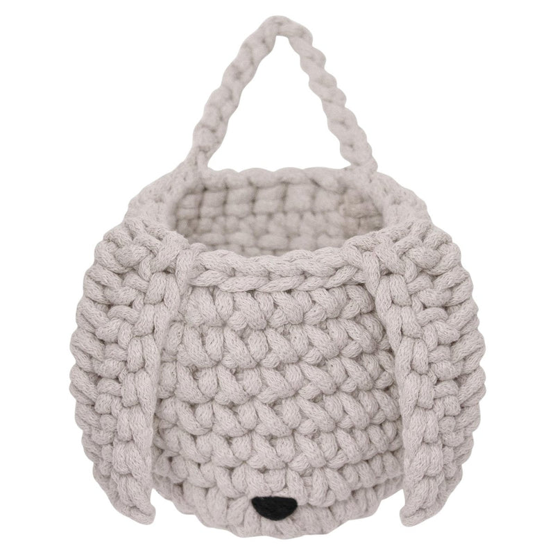 Crochet Bunny Basket | OATMEAL