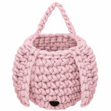 Crochet Bunny Basket | POWDER PINK