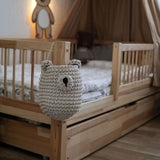 Crochet Hanging Bear Basket | BEIGE
