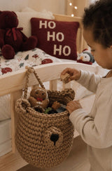 Crochet Hanging Bear Basket | TOFFEE