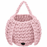 Crochet Bunny Basket | POWDER PINK