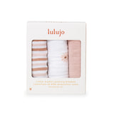 Lulujo - 3 Pack Mini Muslin Cloths - Daisies