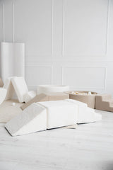 Monio - Plush Foam Soft Play - 3 Elements - Ecru