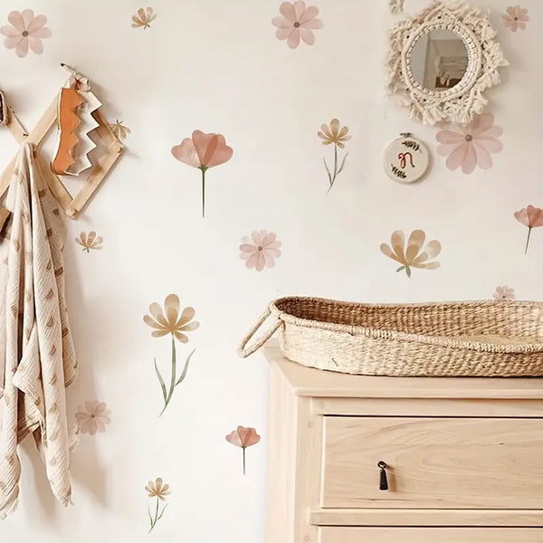 Boho Floral Wall Stickers