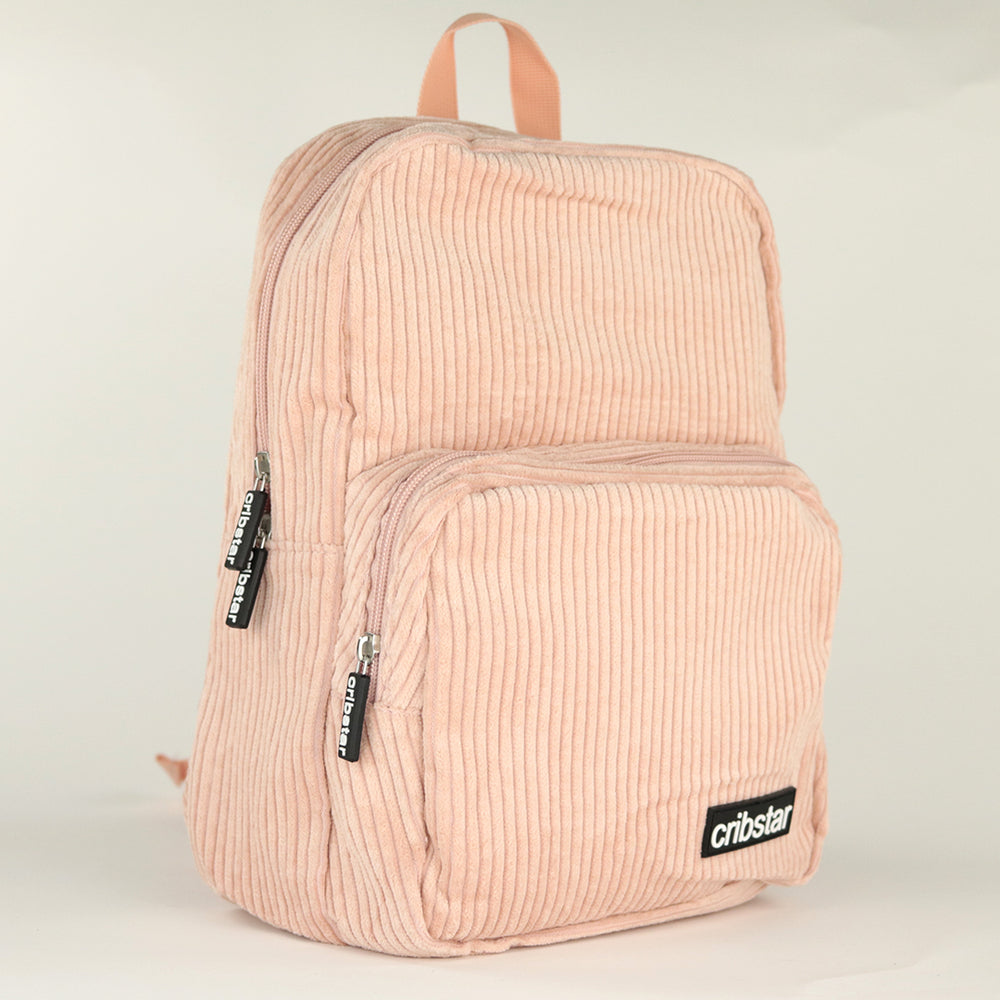 Personalised Kids Corduroy Backpack - Peachy Pink