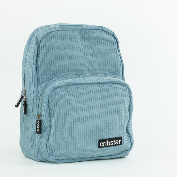Personalised Kids Corduroy Backpack - Blue
