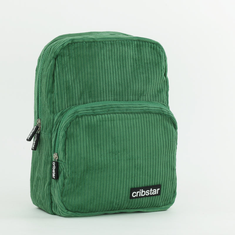 Personalised Kids Corduroy Backpack - Vintage Green