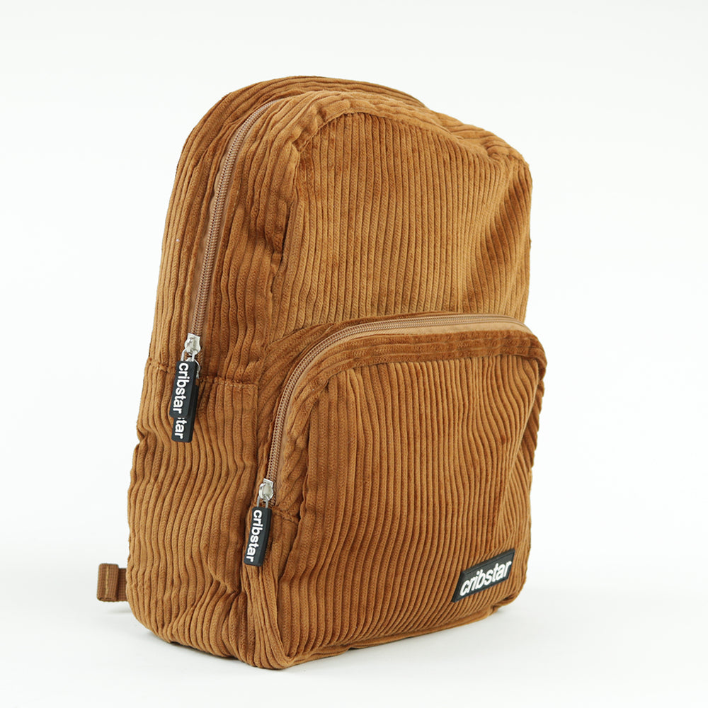 Personalised Kids Corduroy Backpack - Pecan