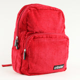 Personalised Kids Corduroy Backpack - Red