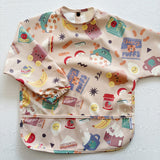 Long Sleeved Baby Bib - Snack Time