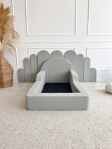 Monio - Children's Bed - Boucle Grey