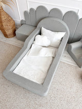 Monio - Children's Bed - Boucle Grey