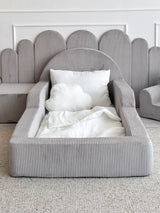 Monio - Children's Bed - Corduroy Grey