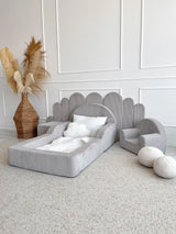 Monio - Children's Bed - Corduroy Grey