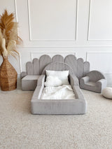 Monio - Children's Bed - Corduroy Grey