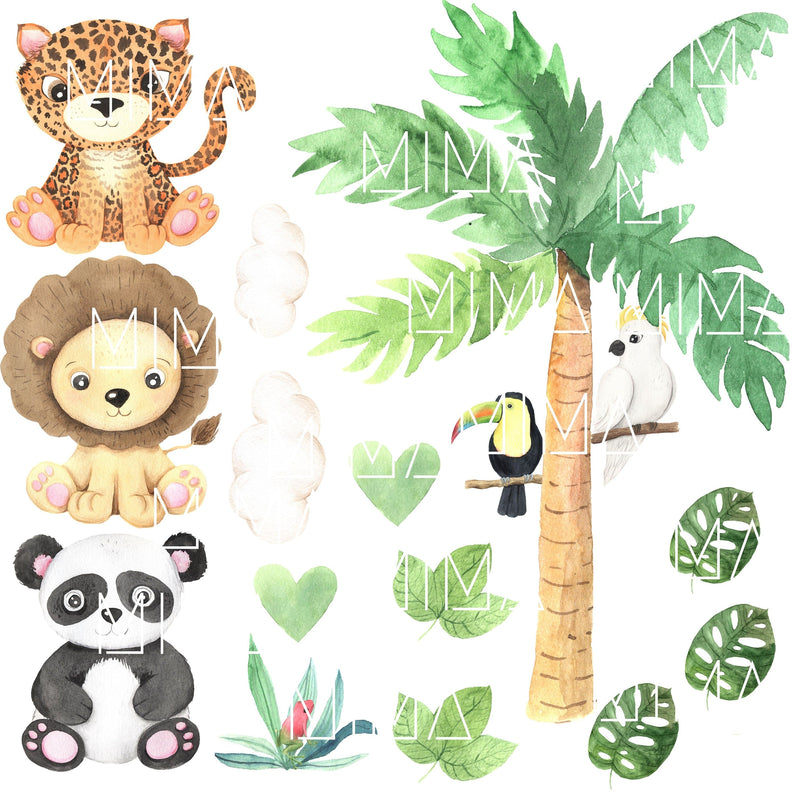 Baby Jungle Wall Stickers