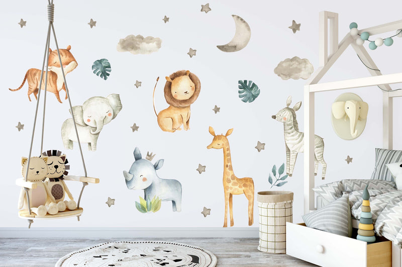 Safari Animals Wall Sticker