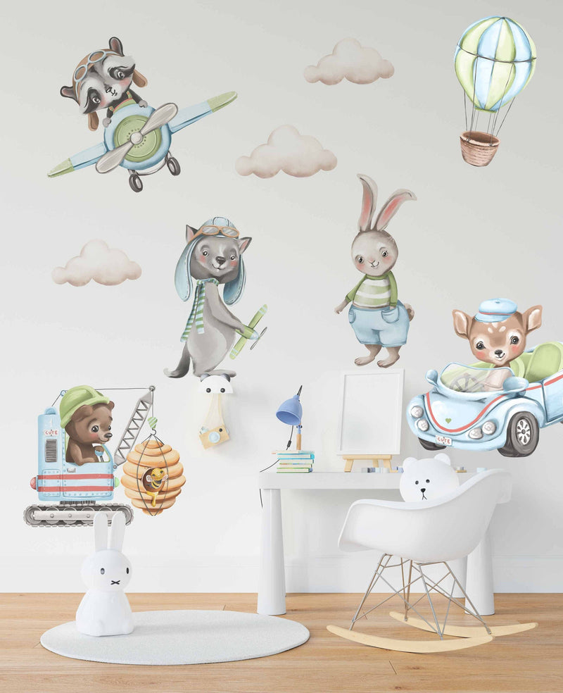 Boy Bunny Wall Stickers