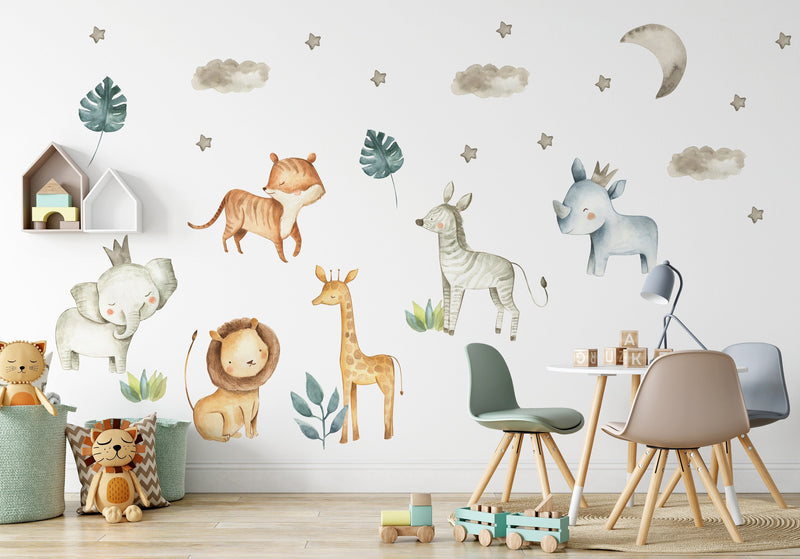 Safari Animals Wall Sticker