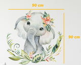 Elephant Wall Sticker, Children’s Decal Decor