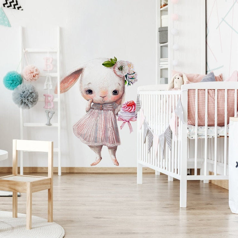 Cake Bunny Wall Stickers