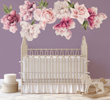 Flower Wall Stickers, Peony Flowers Nursery Stickers