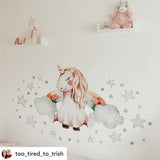 Unicorn and Rainbow Wall Stickers