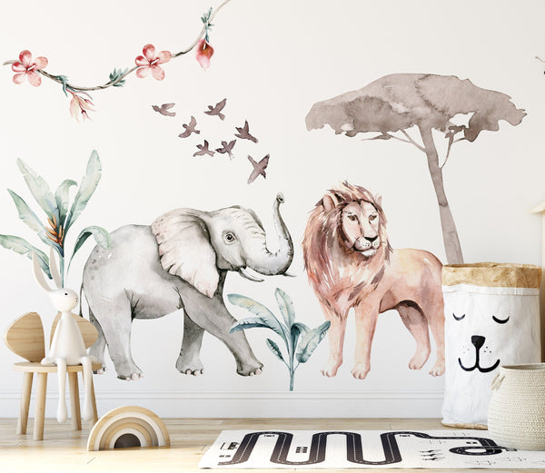 Elephant Savanna Wall Stickers