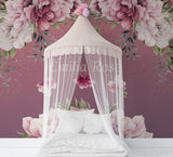 Flower Mural Wallpaper, Personalised Wallpaper