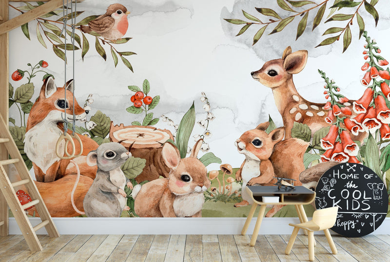 Forest Wallpaper, Woodland Wall Mural