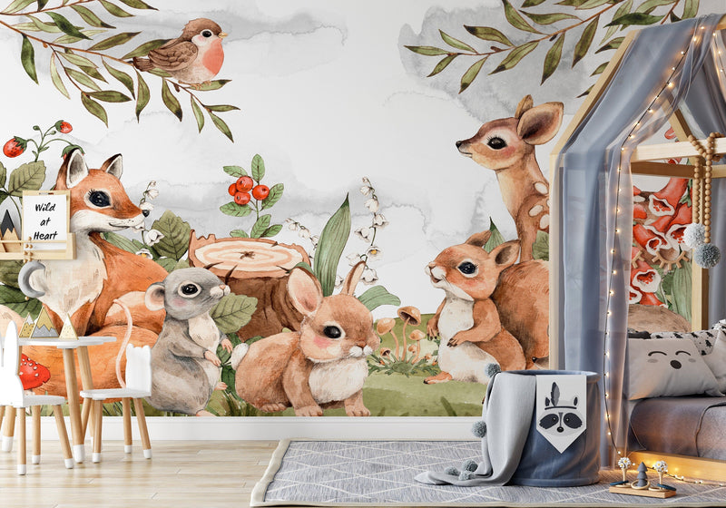 Forest Wallpaper, Woodland Wall Mural