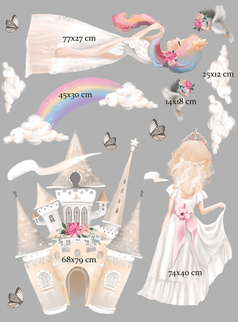 Princesses and Castle Wall Decals