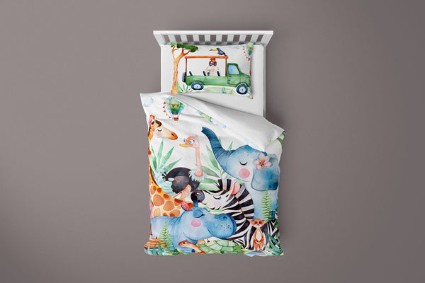 Cotbed Bedding, Safari Toddler Bedding, Junior Bed Covers