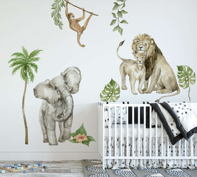 Soft Safari Jungle Wall Stickers