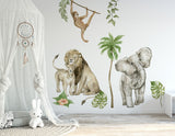 Soft Safari Jungle Wall Stickers