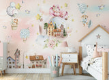 Sleepy Unicorn Wall Mural