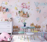 Sleepy Unicorn Wall Mural