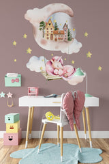 Unicorn and Clouds Wall Sticker