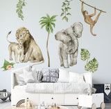 Soft Safari Jungle Wall Stickers