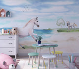 Horse Bedroom Wallpaper, White Horse Wallpaper