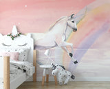 Running Unicorn Wall Mural