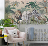 Ombre Safari Wall Mural